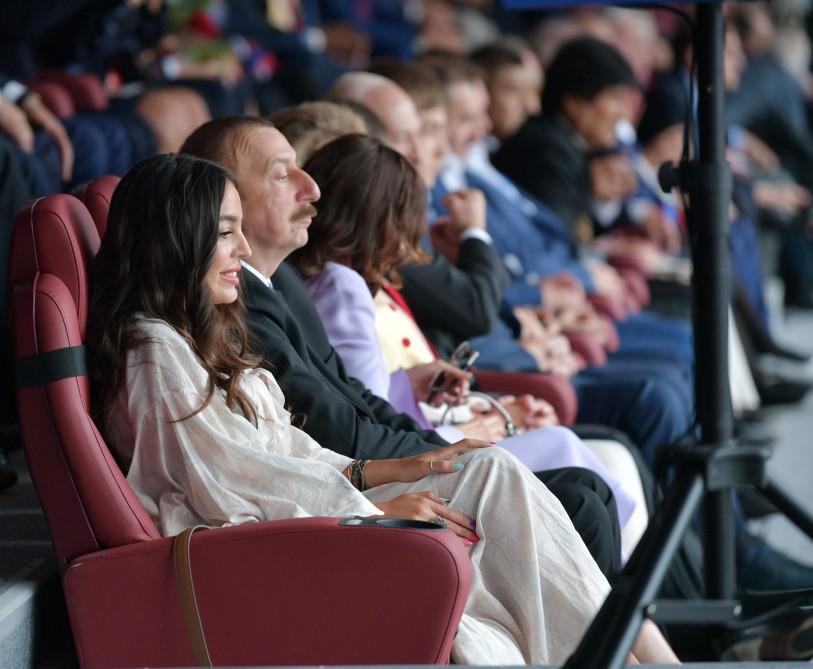President Aliyev, first lady attend opening ceremony of 2018 FIFA World Cup in Moscow