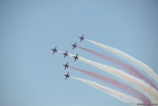 Demonstration flights of Solo Turk and Turkish Stars aircraft above Baku Bay (PHOTO)