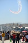 Demonstration flights of Solo Turk and Turkish Stars aircraft above Baku Bay (PHOTO)