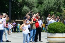 Demonstration flights of Solo Turk and Turkish Stars aircraft above Baku Bay (PHOTO)