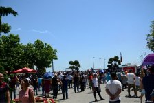 Demonstration flights of Solo Turk and Turkish Stars aircraft above Baku Bay (PHOTO)