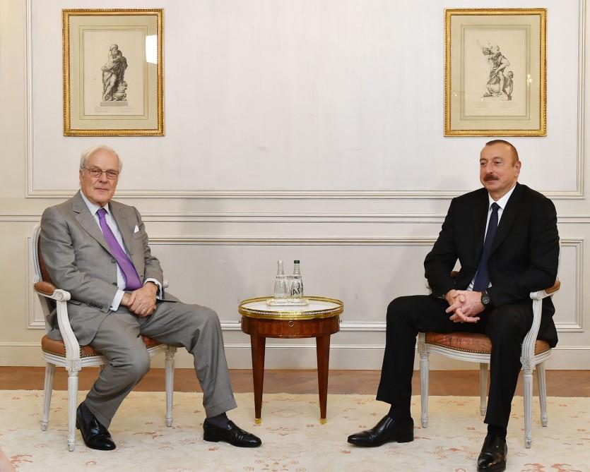 President Ilham Aliyev meets with Chairman of Rothschild and Co company in Paris (PHOTO)