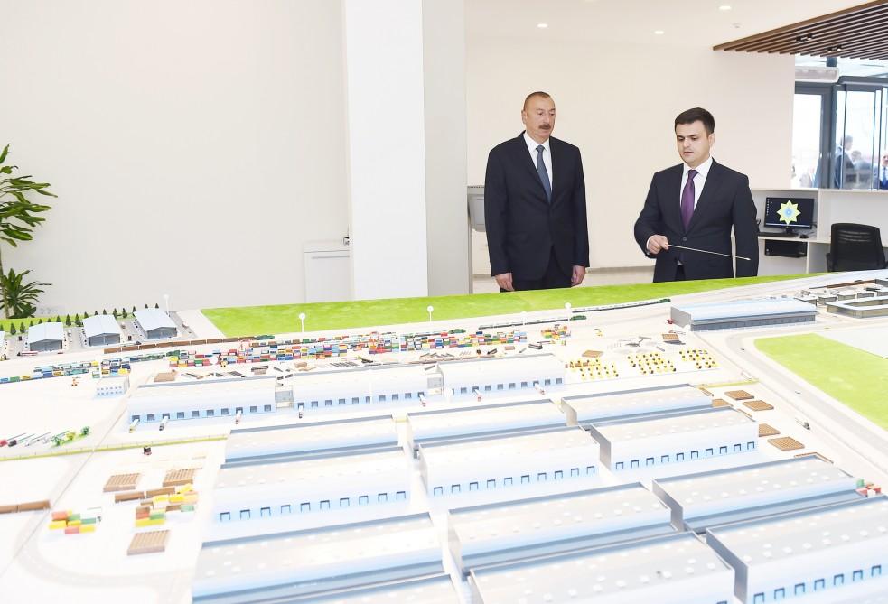 President Ilham Aliyev attends opening of Absheron Logistics Center (PHOTO)