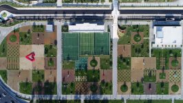 President Aliyev attends opening of sports, amusement park in Khatai district of Baku (PHOTO)