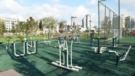 President Aliyev attends opening of sports, amusement park in Khatai district of Baku (PHOTO)