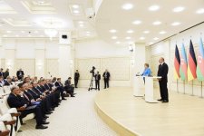 Ilham Aliyev, Angela Merkel hold joint press conference in Baku (PHOTO)