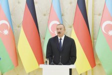 Ilham Aliyev, Angela Merkel hold joint press conference in Baku (PHOTO)