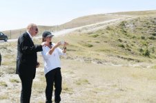 President Ilham Aliyev, first lady Mehriban Aliyeva visit Safari Park Shamakhi (PHOTO)