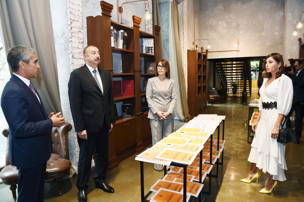 President Ilham Aliyev, first lady Mehriban Aliyeva attend opening of Baku Book Center (PHOTO)