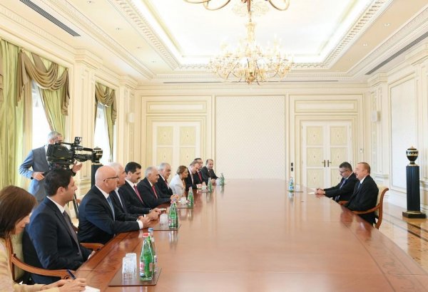 President Aliyev receives Speaker of Grand National Assembly of Turkey (PHOTO)