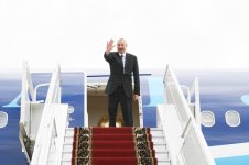 President Ilham Aliyev completes official visit to Russia (PHOTO)