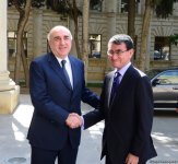 Azerbaijani, Japanese FMs meet in Baku (PHOTO)