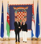 Official welcome ceremony held for Ilham Aliyev in Croatia’s Zagreb (PHOTO)