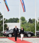 Official welcome ceremony held for Ilham Aliyev in Croatia’s Zagreb (PHOTO)
