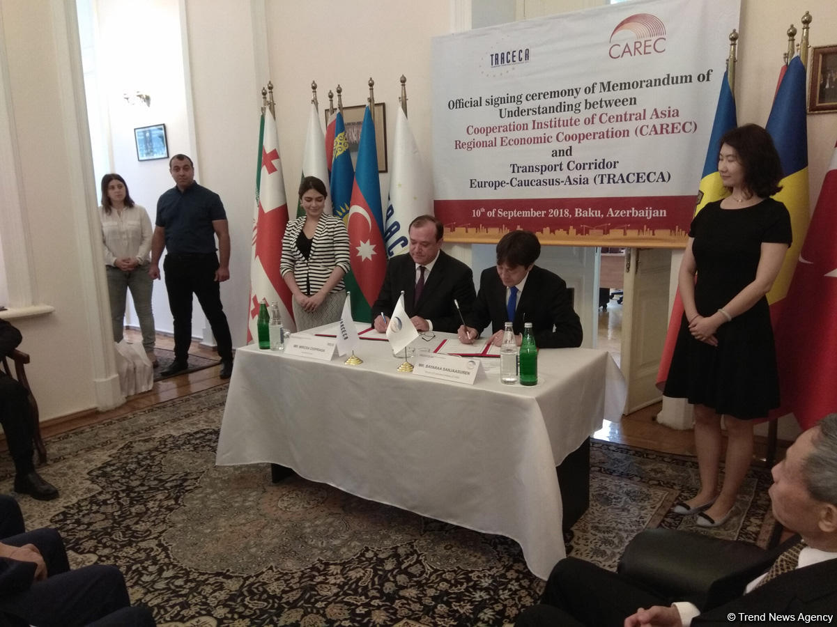 TRACECA, CAREC agree to cooperate (PHOTO)