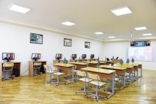 Ilham Aliyev views conditions created at secondary school in Nardaran after overhaul (PHOTO)