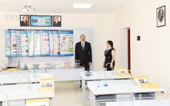 Ilham Aliyev views conditions created at secondary school in Nardaran after overhaul (PHOTO)