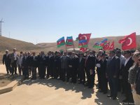 Monument honoring Turkish martyr soldier opens in Shamakhi after overhaul (PHOTO)