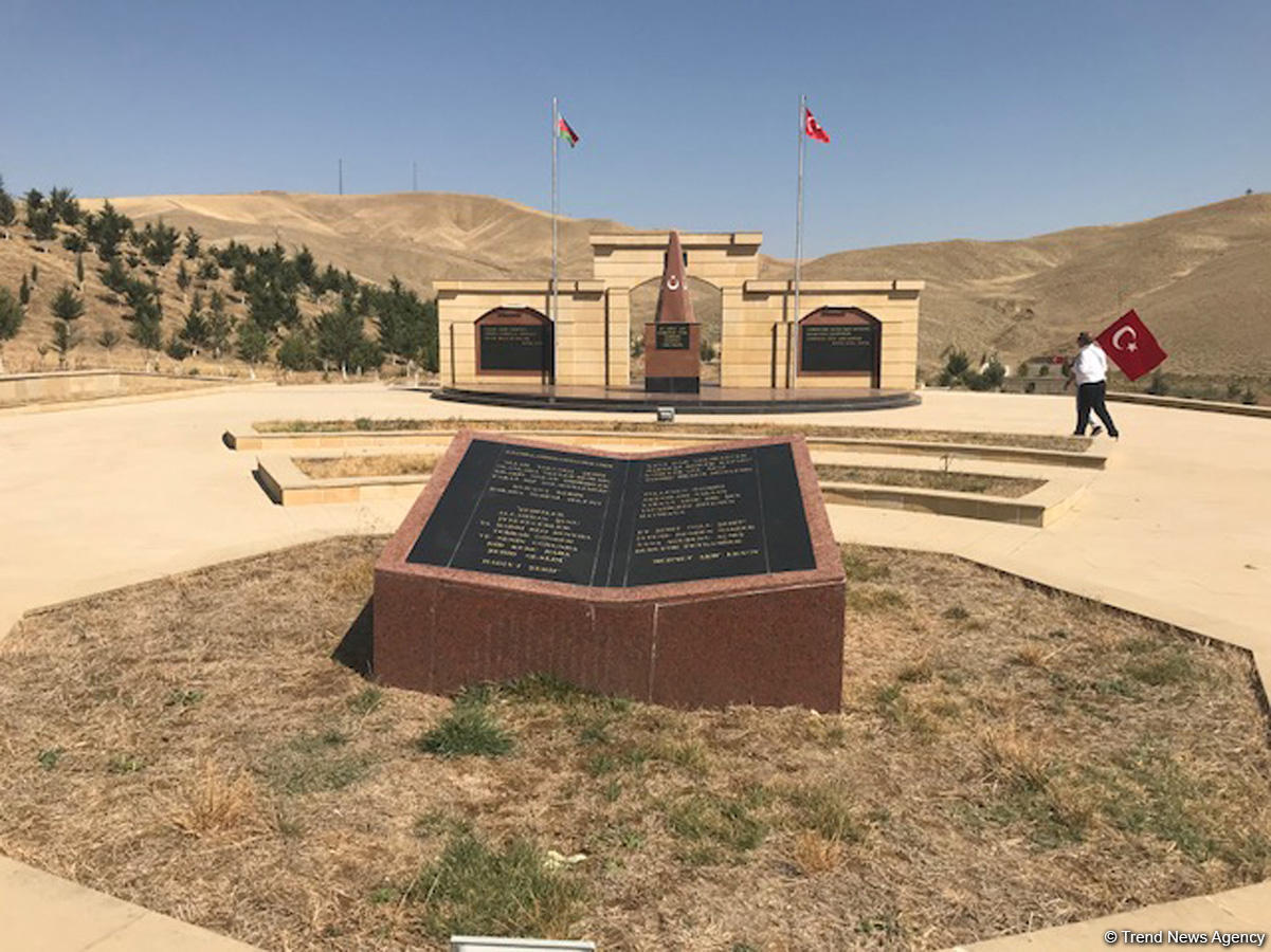 Monument honoring Turkish martyr soldier opens in Shamakhi after overhaul (PHOTO)