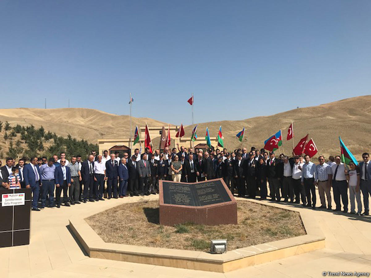Monument honoring Turkish martyr soldier opens in Shamakhi after overhaul (PHOTO)
