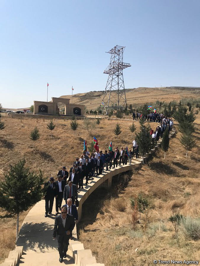 Monument honoring Turkish martyr soldier opens in Shamakhi after overhaul (PHOTO)