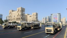 Azerbaijani, Turkish presidents, First Lady Mehriban Aliyeva attend parade, dedicated to 100th anniversary of Baku’s liberation (PHOTO)