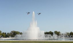 Azerbaijani, Turkish presidents, First Lady Mehriban Aliyeva attend parade, dedicated to 100th anniversary of Baku’s liberation (PHOTO)