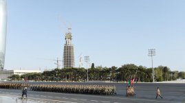 Azerbaijani, Turkish presidents, First Lady Mehriban Aliyeva attend parade, dedicated to 100th anniversary of Baku’s liberation (PHOTO)