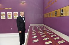 Azerbaijani president inaugurates Flag Museum in Bilasuvar (PHOTO)