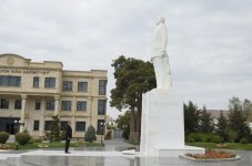 Azerbaijani president arrives in Bilasuvar district (PHOTO)