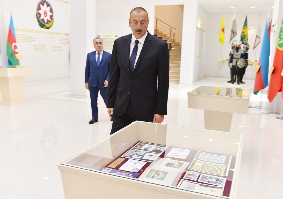 Azerbaijani president inaugurates Flag Museum in Bilasuvar (PHOTO)