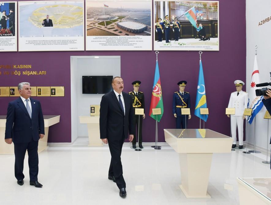 Azerbaijani president inaugurates Flag Museum in Bilasuvar (PHOTO)