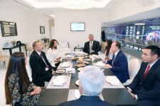 Azerbaijani president, first lady meet president of International Judo Federation (PHOTO)