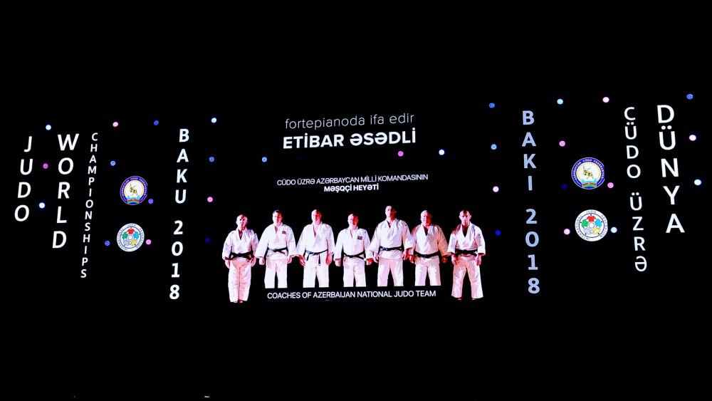 President Ilham Aliyev, First Lady Mehriban Aliyeva attend opening ceremony of World Judo Championships in Baku (PHOTO)
