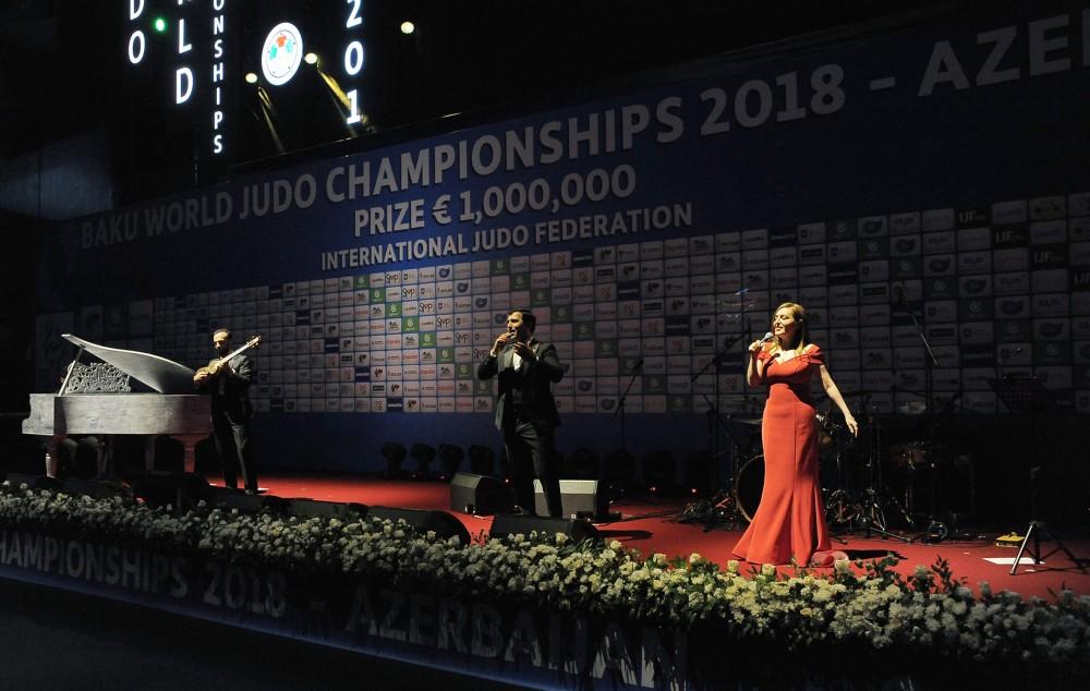 President Ilham Aliyev, First Lady Mehriban Aliyeva attend opening ceremony of World Judo Championships in Baku (PHOTO)