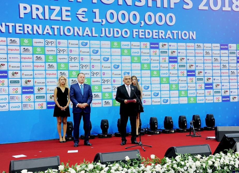 President Ilham Aliyev, First Lady Mehriban Aliyeva attend opening ceremony of World Judo Championships in Baku (PHOTO)