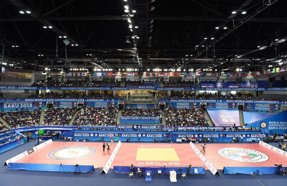 President Ilham Aliyev, First Lady Mehriban Aliyeva attend opening ceremony of World Judo Championships in Baku (PHOTO)