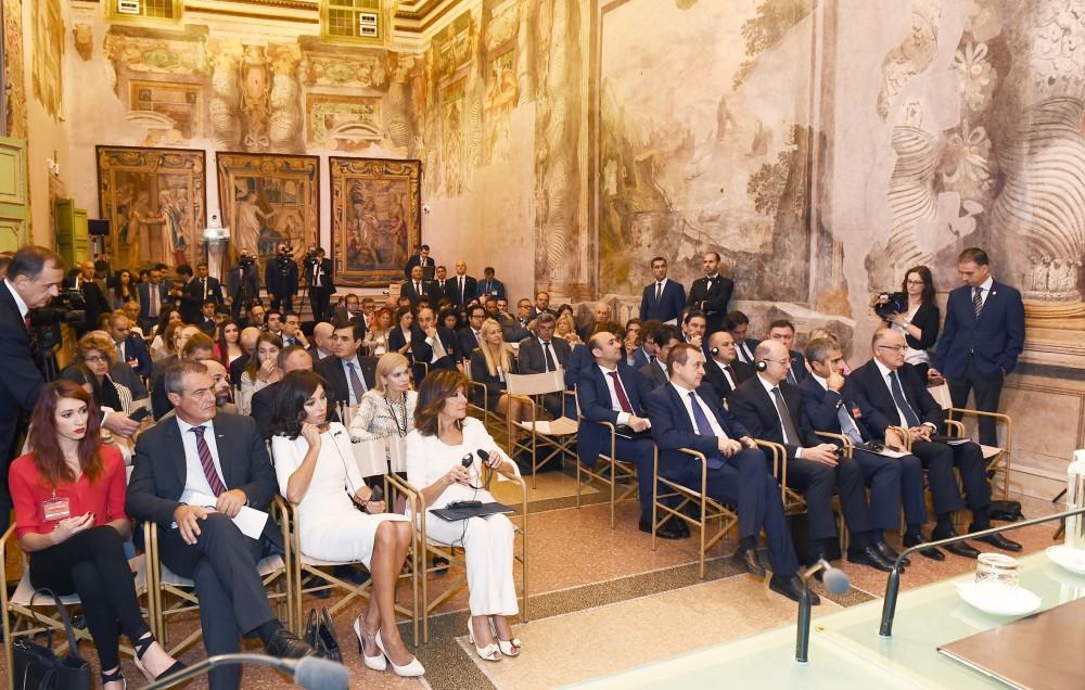 First VP Mehriban Aliyeva attends conference on centennial of ADR and relations of strategic partnership between Azerbaijan, Italy (PHOTO)