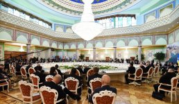 Azerbaijani president attends expanded session of CIS Council of Heads of State in Dushanbe (PHOTO)