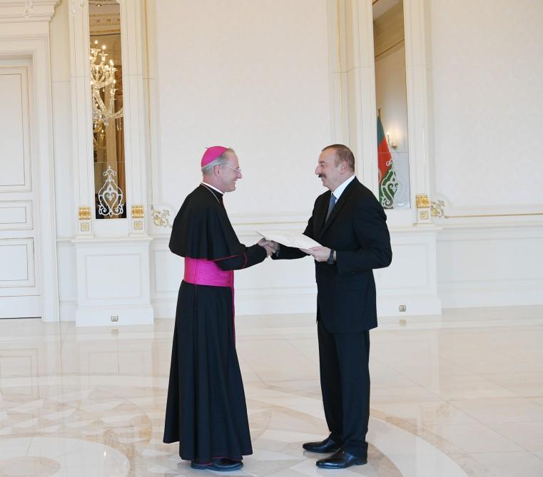 President Aliyev: Azerbaijan-Vatican relations demonstrate how representatives of different cultures, religions can successfully cooperate (PHOTO)