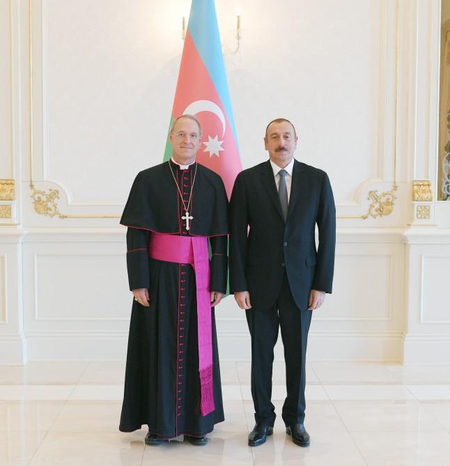 President Aliyev: Azerbaijan-Vatican relations demonstrate how representatives of different cultures, religions can successfully cooperate (PHOTO)