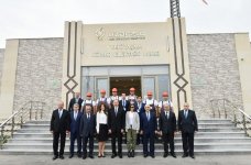 Azerbaijani president, first lady inaugurate wind power park in Khizi district (PHOTO)