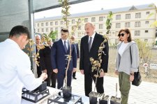 Azerbaijani president, first lady view sapling enterprise of Guba Scientific-Research Institute (PHOTO)