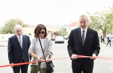 Azerbaijani president, first lady inaugurate Guba central hospital (PHOTO)