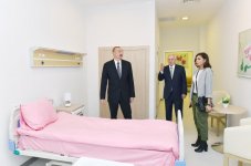 Azerbaijani president, first lady inaugurate Guba central hospital (PHOTO)