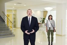 Azerbaijani president, first lady inaugurate Guba central hospital (PHOTO)