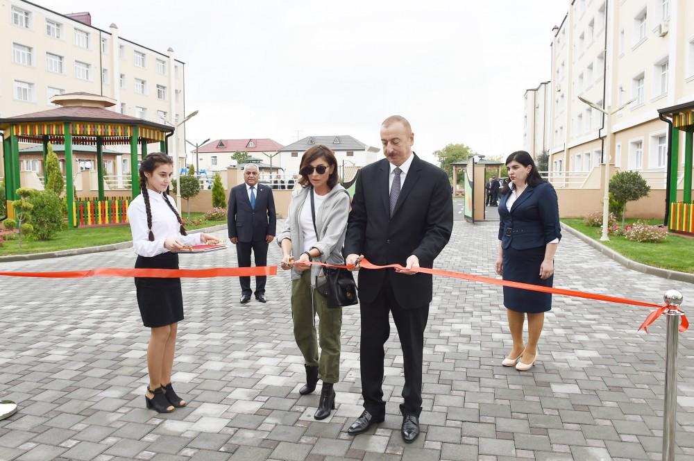 Azerbaijani president, first lady inaugurate orphanage-kindergarten in Guba (PHOTO)