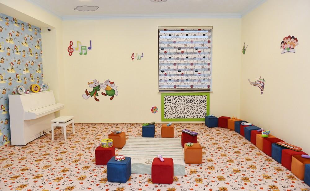 Azerbaijani president, first lady inaugurate orphanage-kindergarten in Guba (PHOTO)