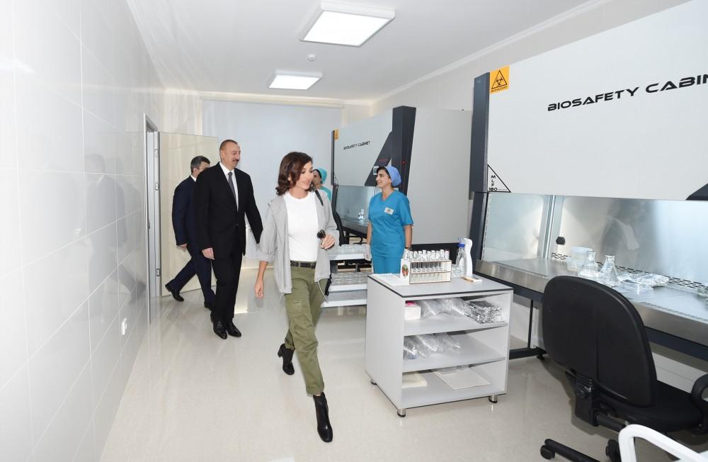 Azerbaijani president, first lady view sapling enterprise of Guba Scientific-Research Institute (PHOTO)