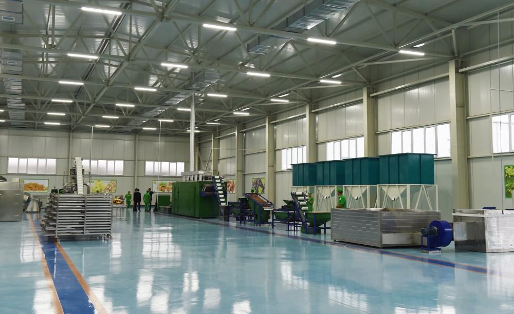 Azerbaijani president, first lady attend inauguration of Gubaekoagrar agricultural plant (PHOTO)